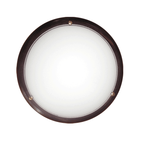 CITY LUX ПЛАФОНИЕРА ДЪРВО КРЪГ, Ø400, ВЕНГЕ, 2XE27