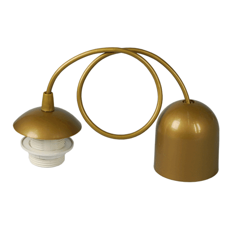 CITY LUX АРМАТУРА ЗА ПЕНДЕЛ ФЛЕКСИ ЗЛАТО, 1XE27