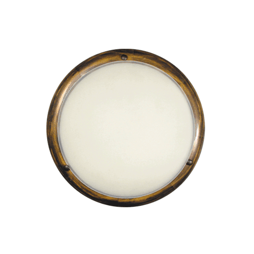 CITY LUX ПЛАФОНИЕРА ДЪРВО РЕТРО, Ø300, КАФЯВ, 1XE27