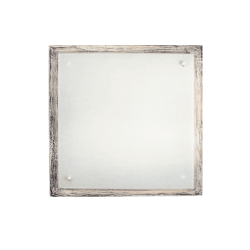 CITY LUX ПЛАФОНИЕРА ДЪРВО РЕТРО, 300Х300, БЯЛ, 3XE27