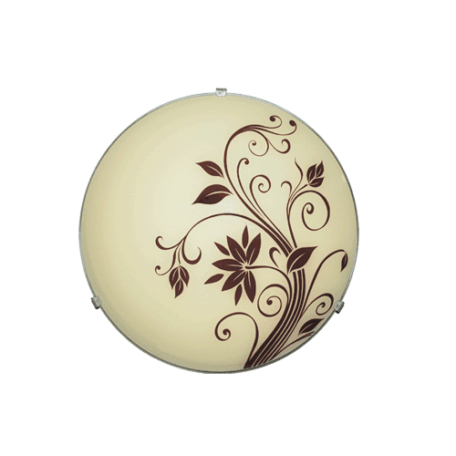 CITY LUX ПЛАФОНИЕРА ЖАСМИН, Ø300, КАФЯВ/ЕКРЮ, 1XE27