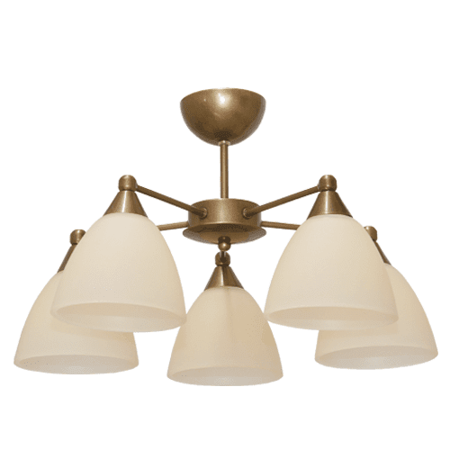 CITY LUX ПЛАФОН ОМЕГА СТАРО ЗЛАТО, 5XE27