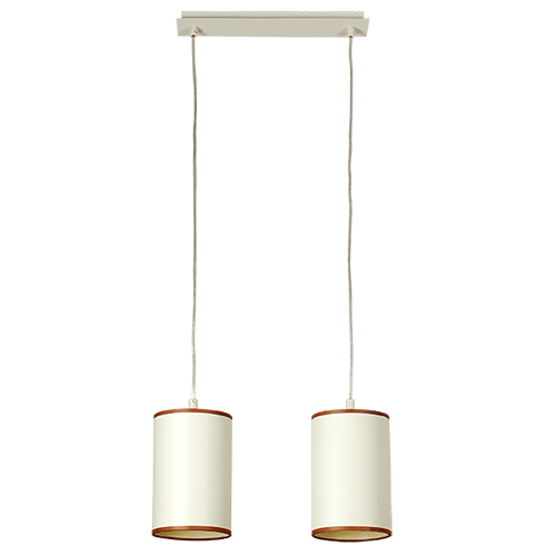 CITY LUX ПЕНДЕЛ ХОЛИДЕЙ КРЕМ, АБАЖУРИ ТЕКСТИНЕЛ КРЕМ, 2XE27