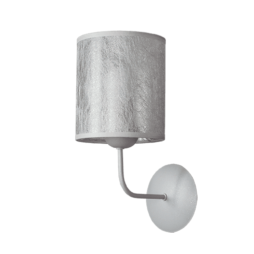 CITY LUX АПЛИК СЕТА ТИТАН, АБАЖУР БАСАРИ СРЕБРО, 1XE27