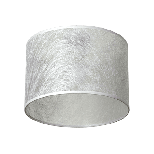 CITY LUX ПЛАФОН СЕТА ТИТАН, АБАЖУР БАСАРИ СРЕБРО, 1XE27