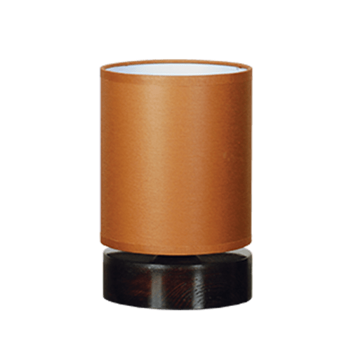 CITY LUX НАСТОЛНА ЛАМПА ХАВАНА ПАЛИСАНДЪР, АБАЖУР ШИНЦ КАФЯВ, 1XE27