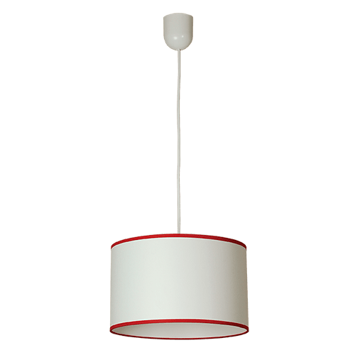 CITY LUX ПЕНДЕЛ СЕНА БЯЛ, АБАЖУР ШИНЦ БЯЛ, 1XE27