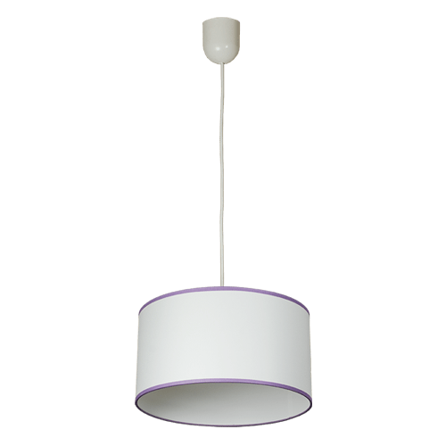 CITY LUX ПЕНДЕЛ СЕНА БЯЛ, АБАЖУР ШИНЦ БЯЛ, 1XE27