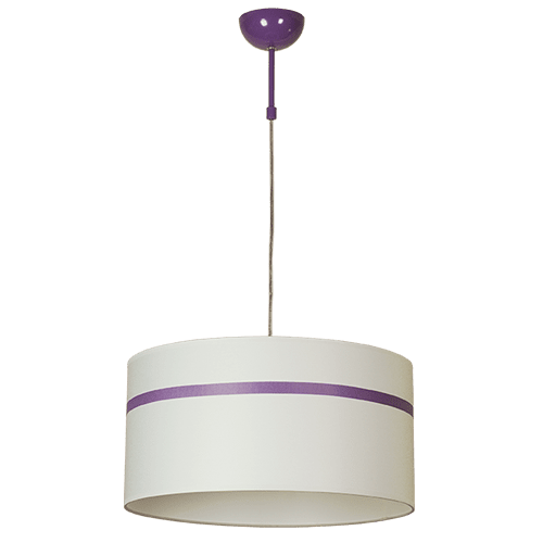 CITY LUX ПЕНДЕЛ МОНМАРТЪР ЛИЛАВ, АБАЖУР ШИНЦ БЯЛ, 1XE27