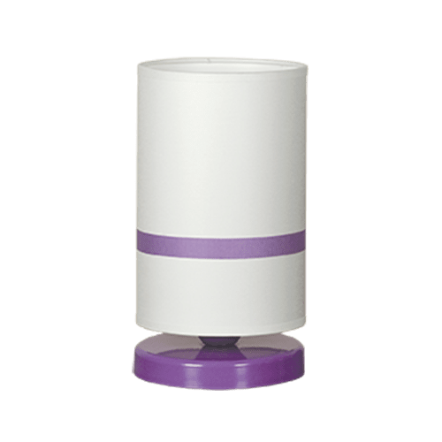 CITY LUX НАСТОЛНА ЛАМПА МОНМАРТЪР ЛИЛАВ, АБАЖУР ШИНЦ БЯЛ, 1XE27