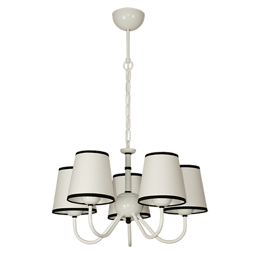 CITY LUX ПОЛИЛЕЙ ТУИСТ БЯЛ, АБАЖУРИ ШИНЦ БЯЛ, 5XE27