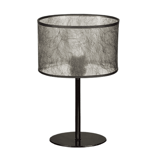 CITY LUX НАСТОЛНА ЛАМПА БАСАРИ ЕЛИПСА ЧЕРЕН, АБАЖУР БАСАРИ ЧЕРЕН, 1XE27