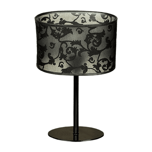 CITY LUX НАСТОЛНА ЛАМПА НОРМАНДИЯ ЕЛИПСА ЧЕРЕН, АБАЖУР НОРМАНДИЯ ЧЕРЕН, 1XE27