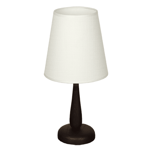 CITY LUX НАСТОЛНА ЛАМПА КУБА ВЕНГЕ, АБАЖУР САМИ БЯЛ, 1XE27