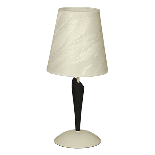 CITY LUX НАСТОЛНА ЛАМПА РЕГЕ КРЕМ, АБАЖУР АЙСБЕРГ, 1XE27