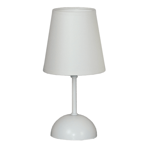 CITY LUX НАСТОЛНА ЛАМПА ПОНИ БЯЛ, АБАЖУР ШИНЦ БЯЛ, 1XE27
