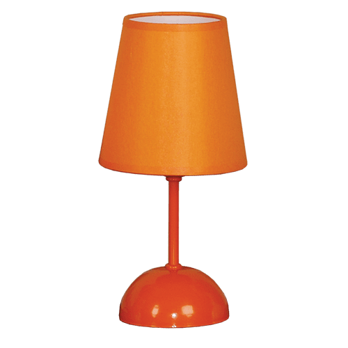 CITY LUX НАСТОЛНА ЛАМПА ПОНИ ОРАНЖ, АБАЖУР ШИНЦ ОРАНЖ, 1XE27