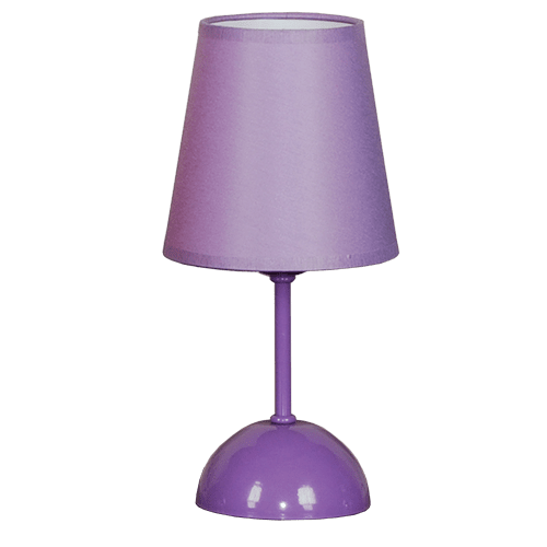 CITY LUX НАСТОЛНА ЛАМПА ПОНИ ЛИЛАВ, АБАЖУР ШИНЦ ЛИЛАВ, 1XE27