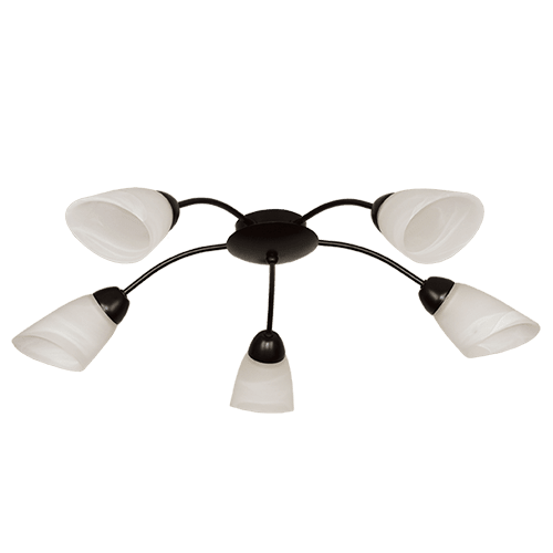 CITY LUX ПЛАФОН СИГМА ЧЕРЕН, 5XE14