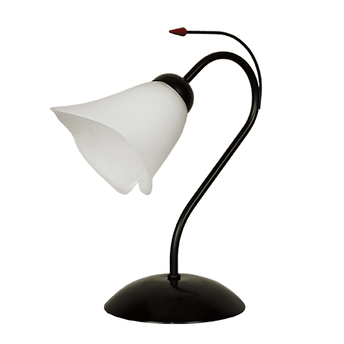 CITY LUX НАСТОЛНА ЛАМПА КАМЕЛИЯ ЧЕРЕН, 1XE27