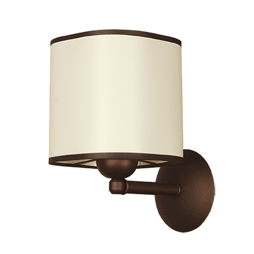 CITY LUX АПЛИК КУБО ПАТИНА, АБАЖУР ТЕКСТИНЕЛ КРЕМ, 1XE27