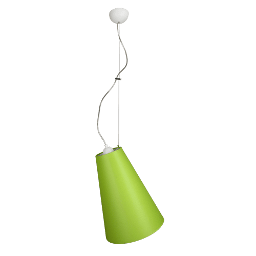 CITY LUX ПЕНДЕЛ ПИЗА БЯЛ, АБАЖУР ШИНЦ ЗЕЛЕН, 1XE27