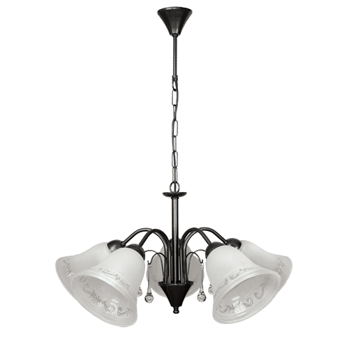 CITY LUX ПОЛИЛЕЙ ФИОРИНО ЧЕРЕН НИКЕЛ, 5XE27