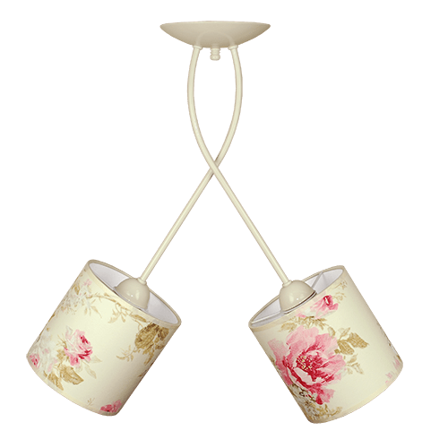 CITY LUX ПЛАФОН ГРАЦИЯ КРЕМ, АБАЖУРИ БРАЙТЪН КРЕМ, 2XE27