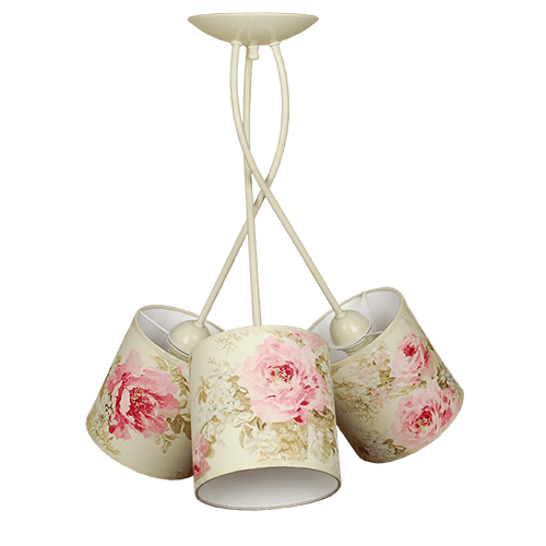 CITY LUX ПЛАФОН ГРАЦИЯ КРЕМ, АБАЖУРИ БРАЙТЪН КРЕМ, 3XE27