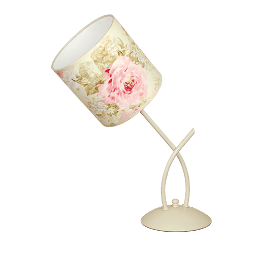 CITY LUX НАСТОЛНА ЛАМПА ГРАЦИЯ КРЕМ, АБАЖУР БРАЙТЪН КРЕМ, 1XE27