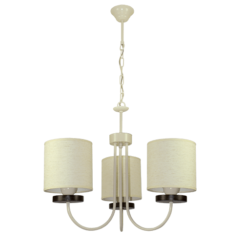 CITY LUX ПОЛИЛЕЙ СЕВИЛЯ КРЕМ, АБАЖУРИ СИРОС, 3XE27