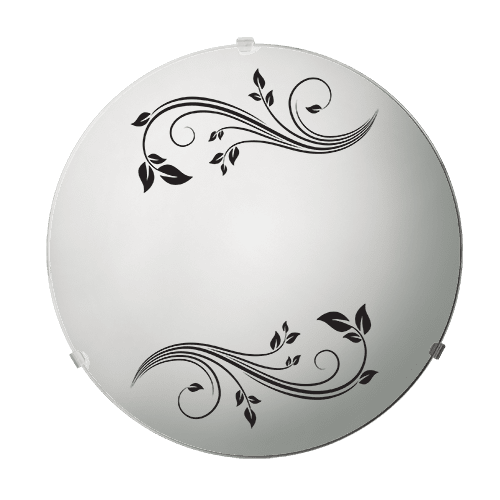 CITY LUX ПЛАФОНИЕРА ГАРДЕНИЯ, Ø400, ЧЕРЕН/БЯЛ, 2XE27