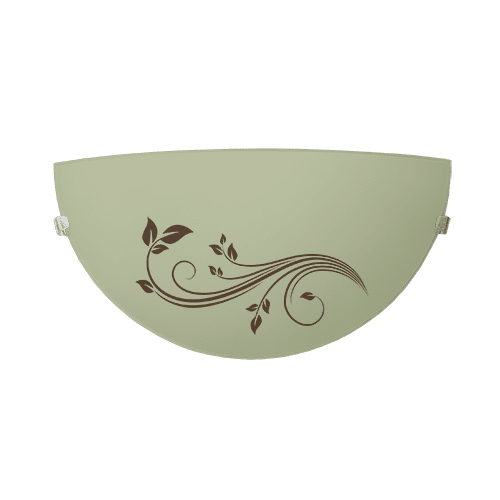 CITY LUX АПЛИК ГАРДЕНИЯ, Ø300/2, КАФЯВ/ЕКРЮ, 1XE27