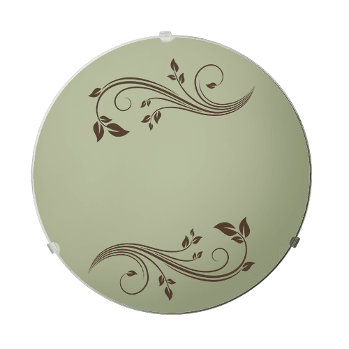 CITY LUX ПЛАФОНИЕРА ГАРДЕНИЯ, Ø400, КАФЯВ/ЕКРЮ, 2XE27