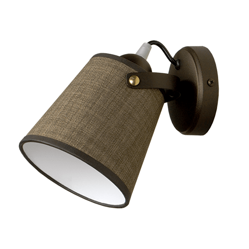 CITY LUX АПЛИК ПИЗА ПАТИНА, АБАЖУР САМИ КАФЯВ, 1XE27