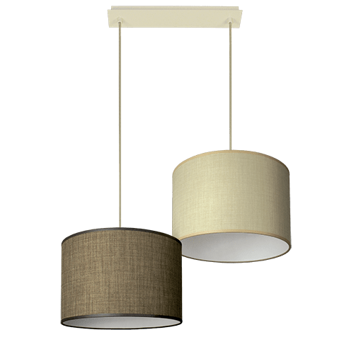 CITY LUX ПЕНДЕЛ САМИ КАФЯВ + ЕКРЮ, Ø300, КРЕМ, 2XE27