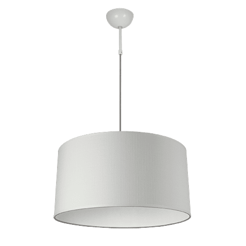 CITY LUX ПЕНДЕЛ САМИ БЯЛ - ЦИЛИНДЪР, Ø400, БЯЛ, 1XE27