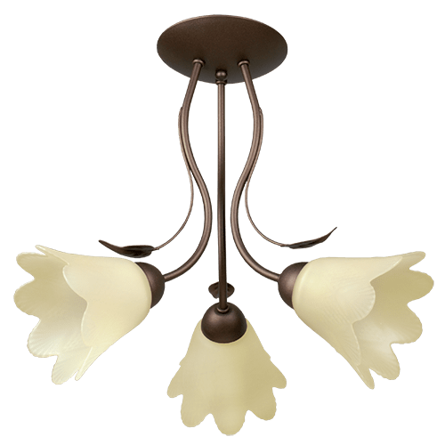 CITY LUX ПЛАФОН СИАТЪЛ ПАТИНА, 3XE27