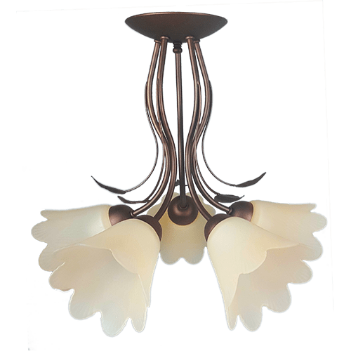 CITY LUX ПЛАФОН СИАТЪЛ ПАТИНА, 5XE27