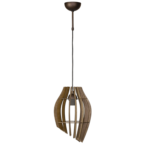 CITY LUX ПЕНДЕЛ ТЮЛИП ПАТИНА + ОРЕХ, 1XE27