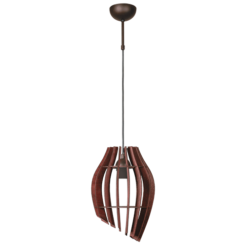 CITY LUX ПЕНДЕЛ ТЮЛИП ПАТИНА + МАХАГОН, 1XE27