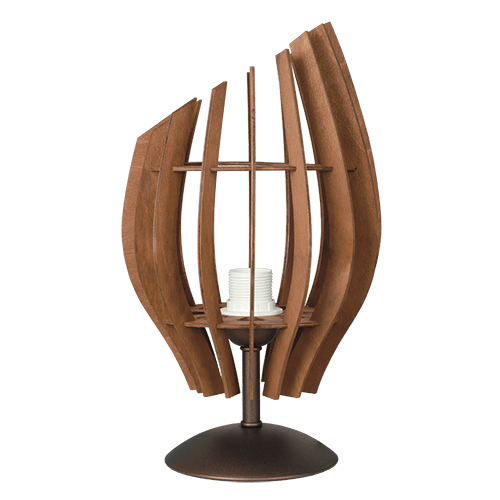 CITY LUX НАСТОЛНА ЛАМПА ТЮЛИП ПАТИНА + ПАЛИСАНДЪР, 1XE27