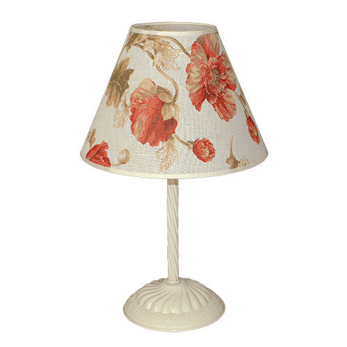 CITY LUX НАСТОЛНА ЛАМПА АМАЛФИ КРЕМ, АБАЖУР КАМЕЛОТ, 1XE27