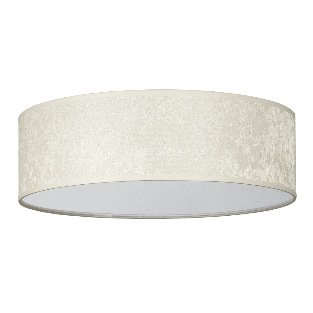 CITY LUX ПЛАФОН МЕТРОПОЛ Ø500 БЯЛ, АБАЖУР ГАЛАТА КРЕМ, 3XE27