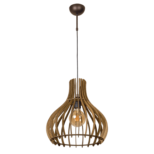 CITY LUX ПЕНДЕЛ КРОКУС ПАТИНА + ОРЕХ, 1XE27