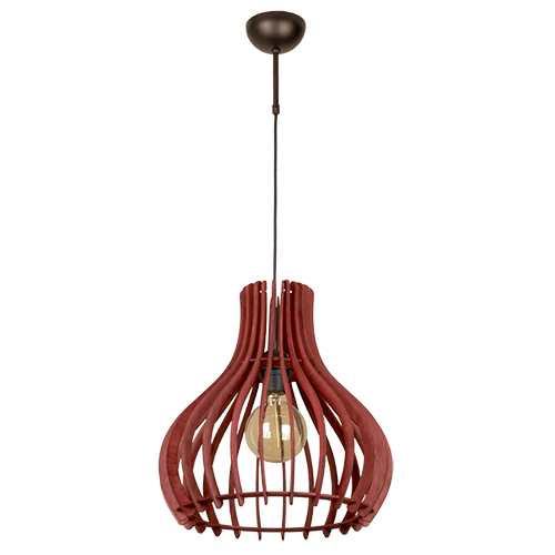 CITY LUX ПЕНДЕЛ КРОКУС ПАТИНА + МАХАГОН, 1XE27