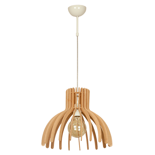 CITY LUX ПЕНДЕЛ АНЕМОНА КРЕМ + КРУША, 1XE27