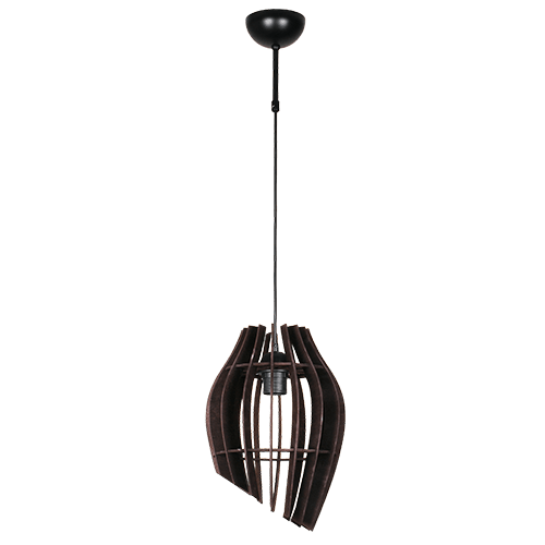 CITY LUX ПЕНДЕЛ ТЮЛИП ЧЕРЕН + ВЕНГЕ, 1XE27