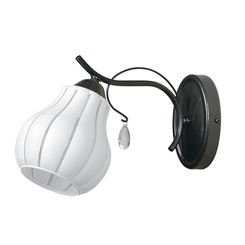 CITY LUX АПЛИК КАПРИ ЧЕРЕН НИКЕЛ, 1XE27