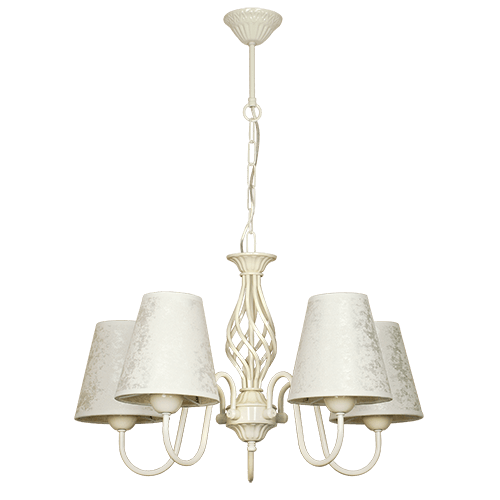 CITY LUX ПОЛИЛЕЙ БРУНАТЕ КРЕМ, АБАЖУРИ ГАЛАТА КРЕМ, 5XE27